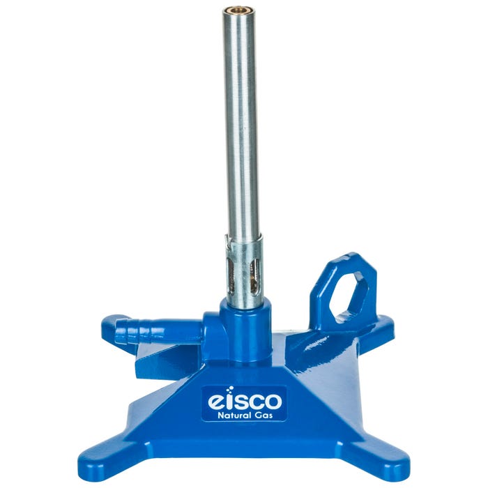 Eisco Natural Gas Bunsen Burner, StabiliBase Anti-Tip Design with Handle
