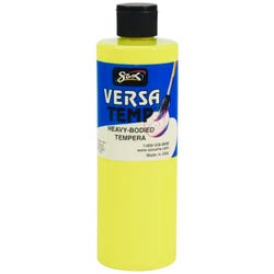 Sax Versatemp Heavy-Bodied Tempera Paint, 1 Pint, Fluorescent Yellow 2028305