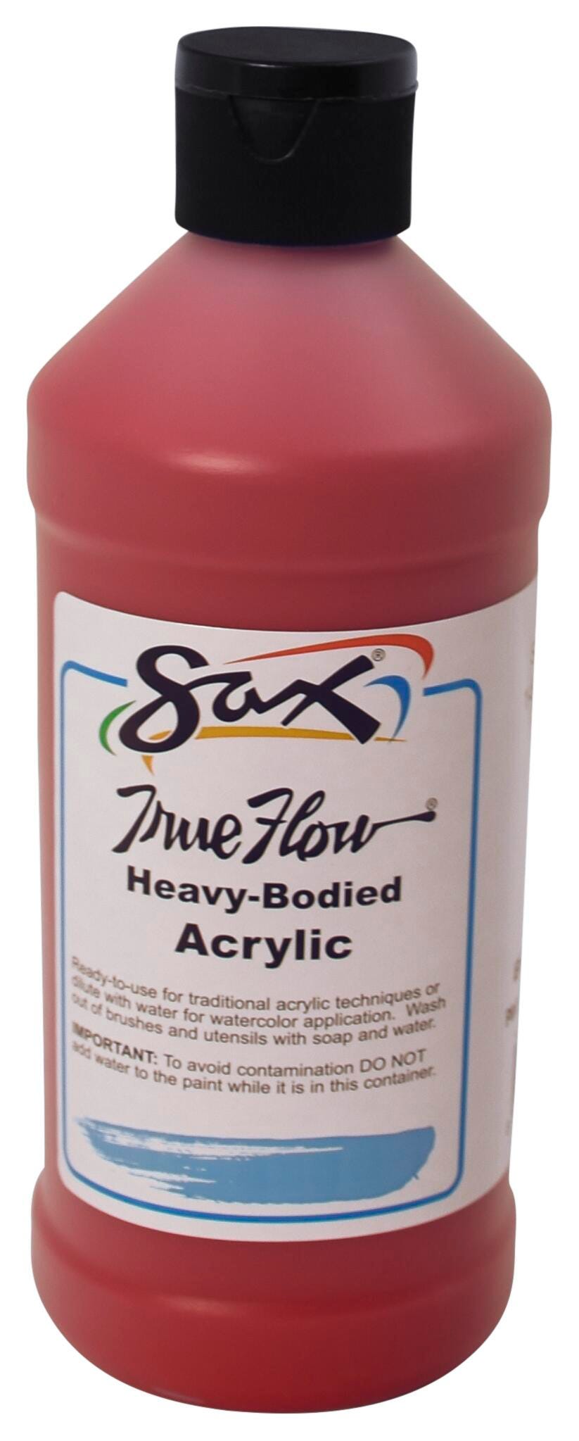 Sax Heavy Body Acrylic Paint, 1 Pint, Bright Red 1572461