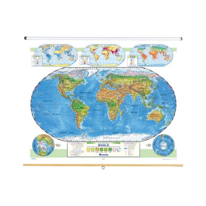 Nystrom Land Cover World Roller Map