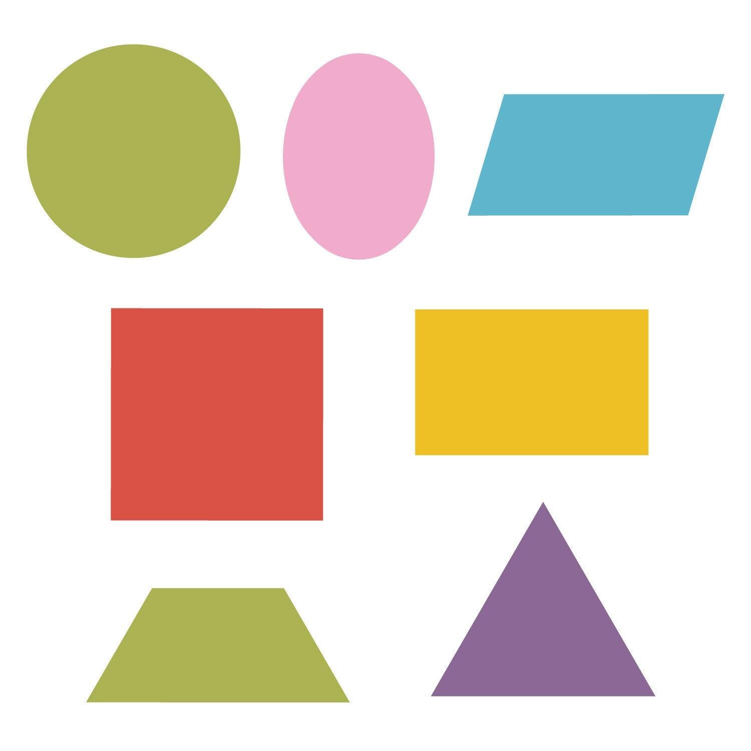 Image for AccuCut Geometric 2-D Dies, Large, Set of 7 from School Specialty