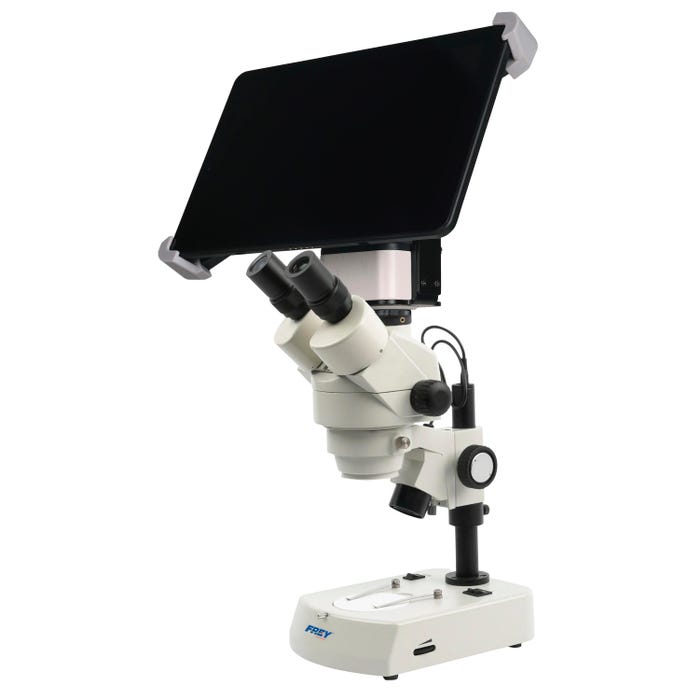 Frey Scientific Stereo Trinocular Microscope with 10 Inch Tablet