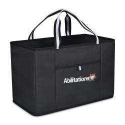 Abilitations Heavy-Duty Utility Tote, 11 x 14 x 21 Inches, Black