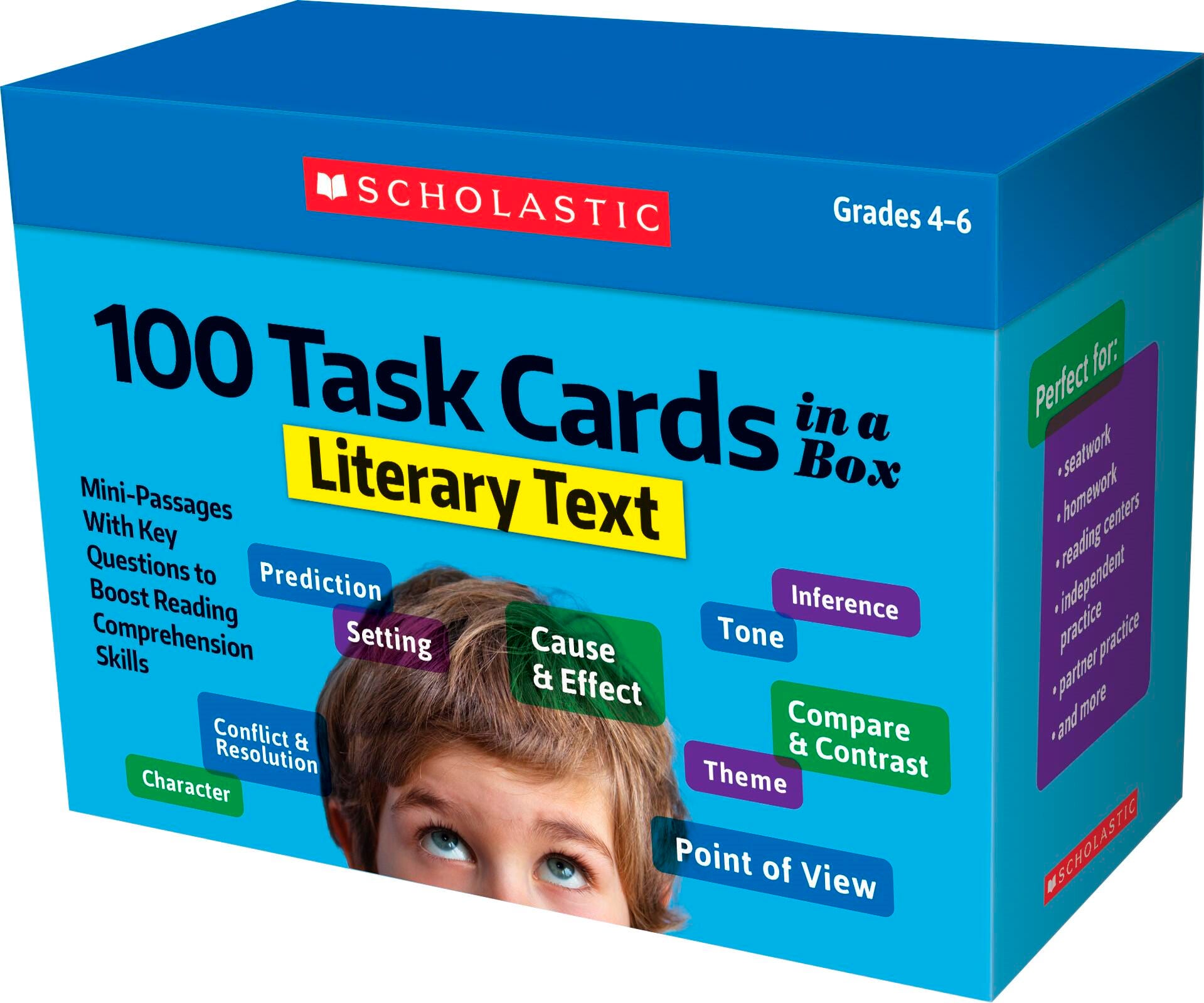 Scholastic 100 Task Cards in a Box: Literary Text 2132726