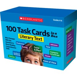 Scholastic 100 Task Cards in a Box: Literary Text 2132726