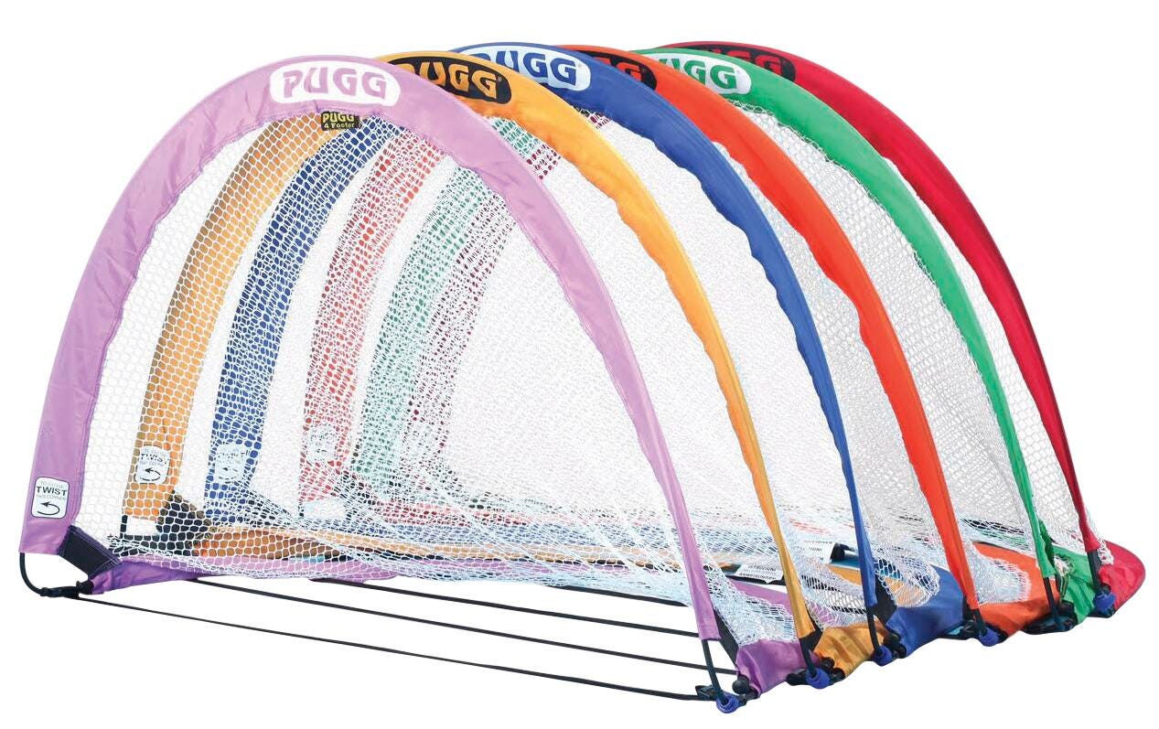 PUGG Pop Up Goals, 4 Footer, Assorted Colors, Set of 6 2120647