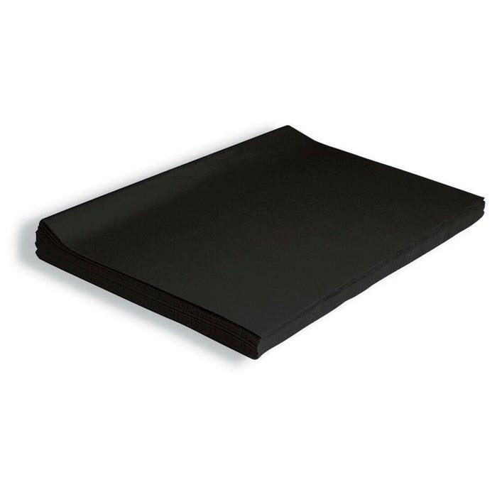 Spectra Deluxe Bleeding Tissue Paper, 20 x 30 Inches, Black, 24 Sheets