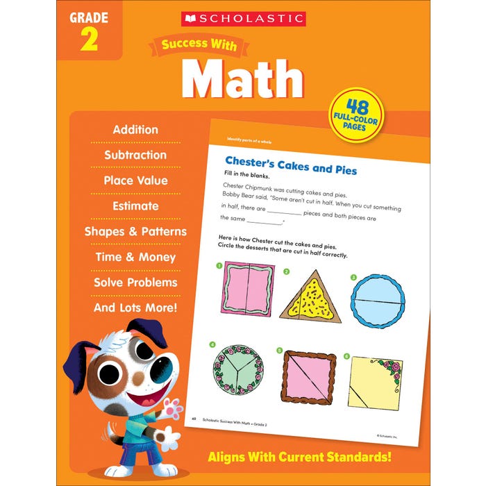 Scholastic Workbook Success With Math Workbook, Grade 2