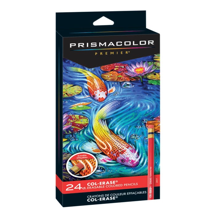Prismacolor Col-Erase Erasable Colored Pencils, Assorted Colors, Set of 24