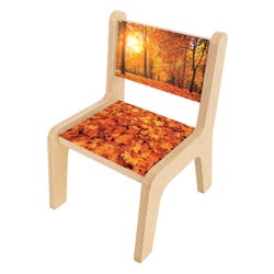 Whitney Brothers Nature View Autumn Chair, 10-Inch Seat, 13-3/4 x 16-1/4 x 21-1/2 Inches, Item Number 2106006