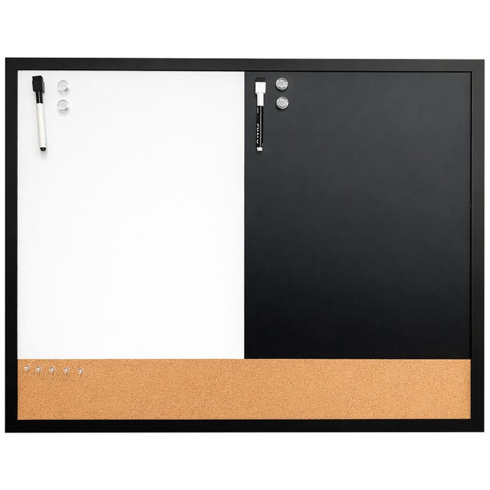 Flipside 3-in-1 Combo Board, 24 x 36 Inches, 12 Pieces