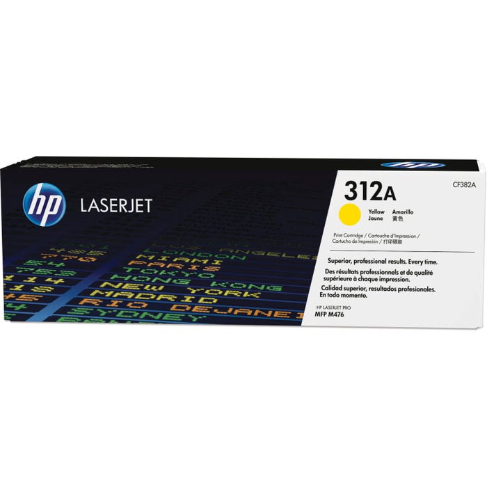 HP 312A Ink Cartridge, CF382A, Yellow