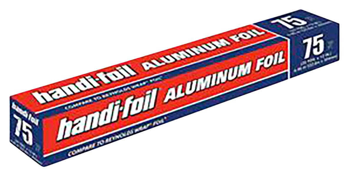 Handi-Foil Aluminum Foil Roll, 12 Inches x 75 Feet, Item Number 2013958