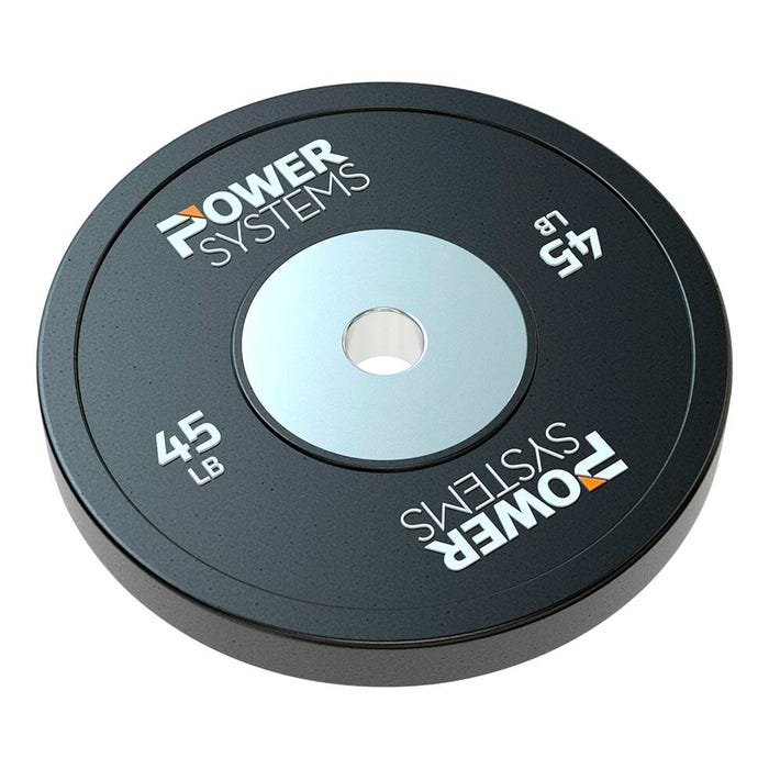 Power Systems Training Plate, 45 Pounds, Black