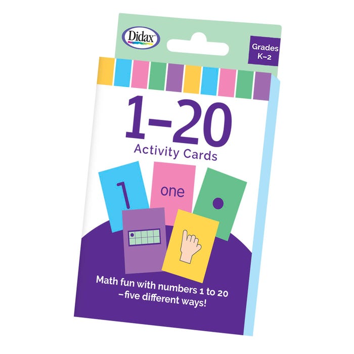 Didax Cards 1-20 Activity, Grades K to 2