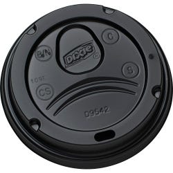 Dixie Hot Cup Dome Lid, Black, Pack of 1000, Item Number 2050106