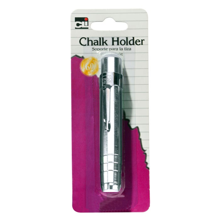 Charles Leonard Chalk Holder with Chalk, 3-1/4 x 5/8 inch, Aluminum