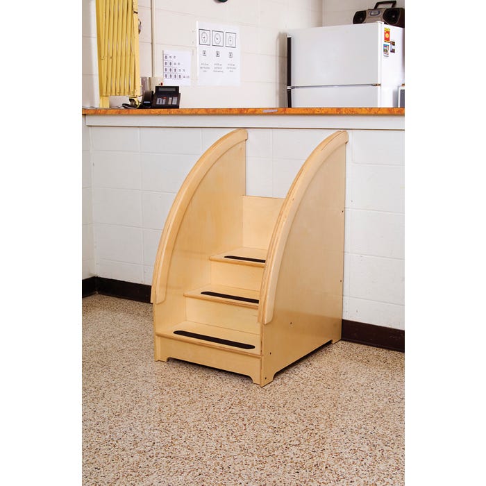 Abilitations SecureSTEP Stairs with Tread, 3 Steps, 21 x 26 x 35-3/4 Inches