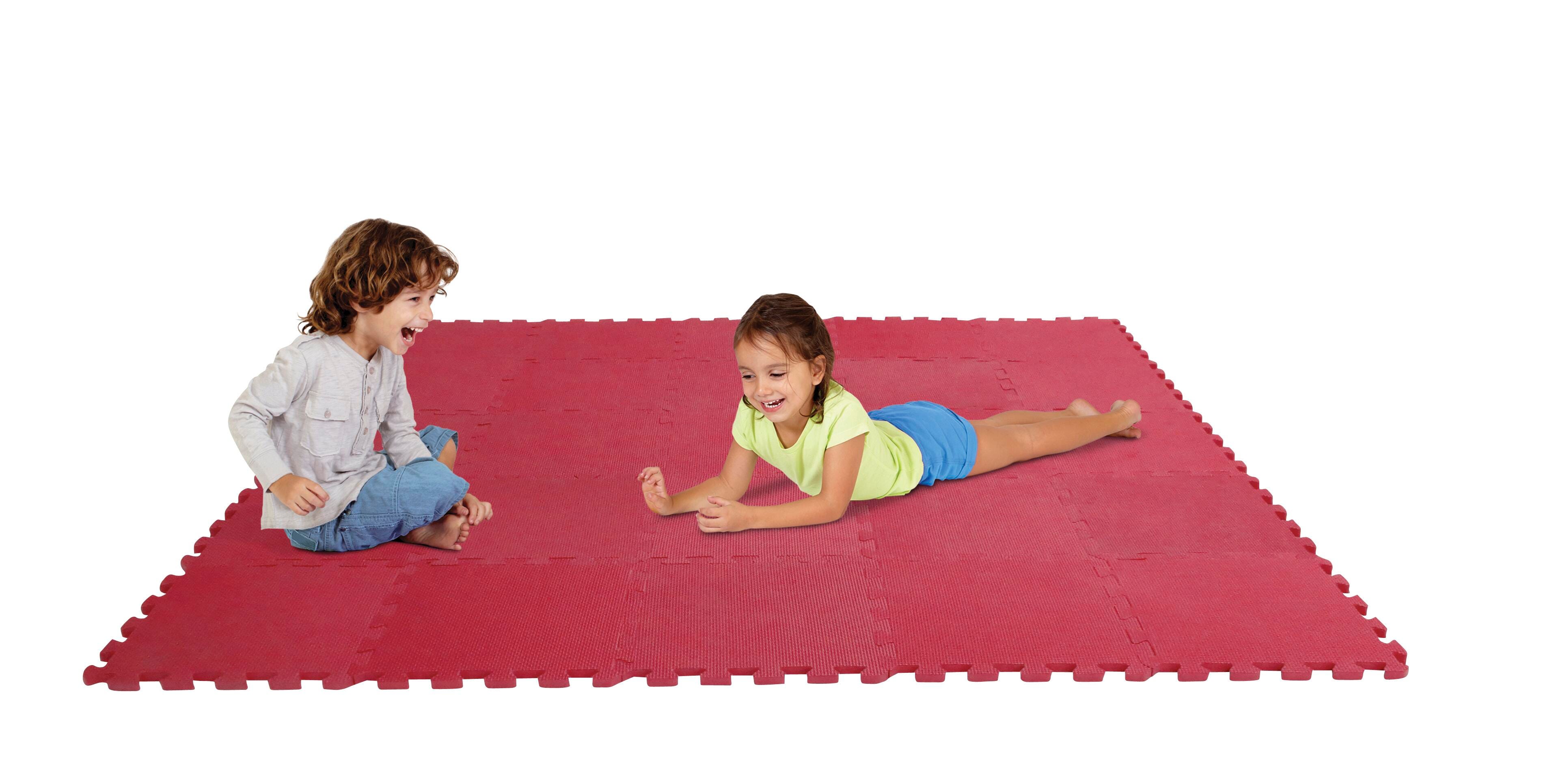 Image for Edushape Puzzle Play Mat Set, 12 x 12 Inches, Red, Set of 25 from School Specialty