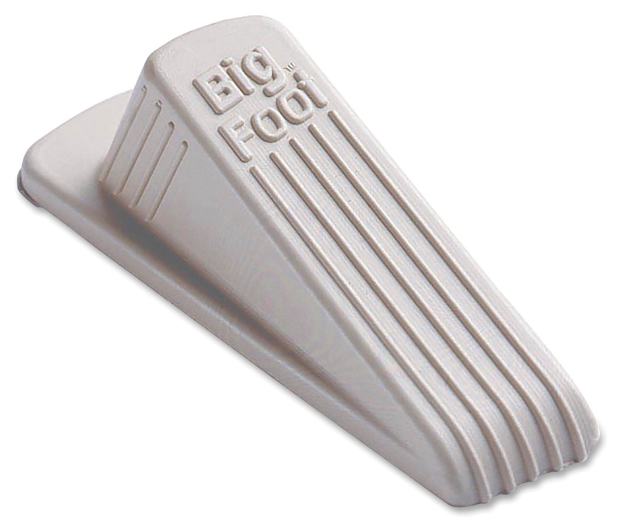Image for Master Caster Big Foot Extra-Wide Non-Skid Doorstop, 2-1/4 in W X 4-3/4 in D X 1-1/4 in H, Vulcanized Rubber, Beige from School Specialty