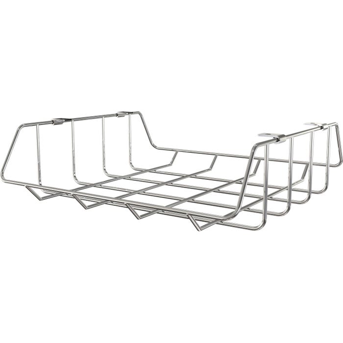 MooreCo Wire Book Box, 15 x 13-1/2 x 4 Inches, Chrome