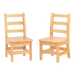 Jonti-Craft Ladderback Chair, 12-Inch Seat, 14-1/2 x 13-1/2 x 24-1/2 Inches, Set of 2, Item Number 1133294