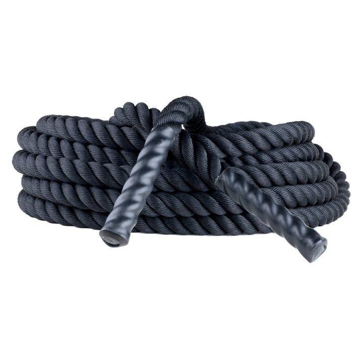 Champion Sports Rhino Poly Training Rope, 1-1/2 Inches x 30 Feet, Black