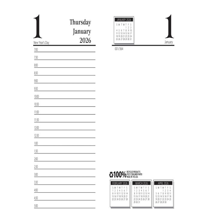 House of Doolittle Daily Desk Top Calendar Refill, January-December 2026, 3-1/2 x 6 Inches