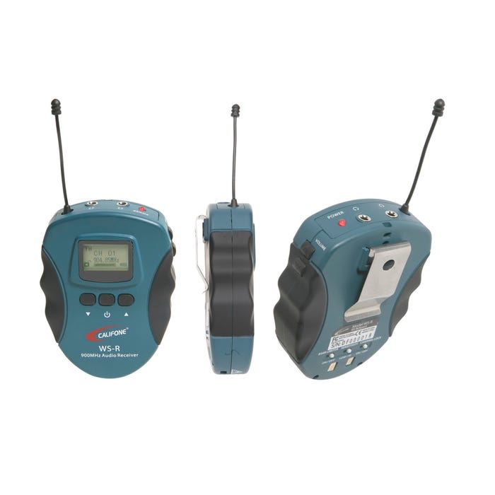 Califone WS-R Lightweight 16-Channel Wireless Audio System Receiver