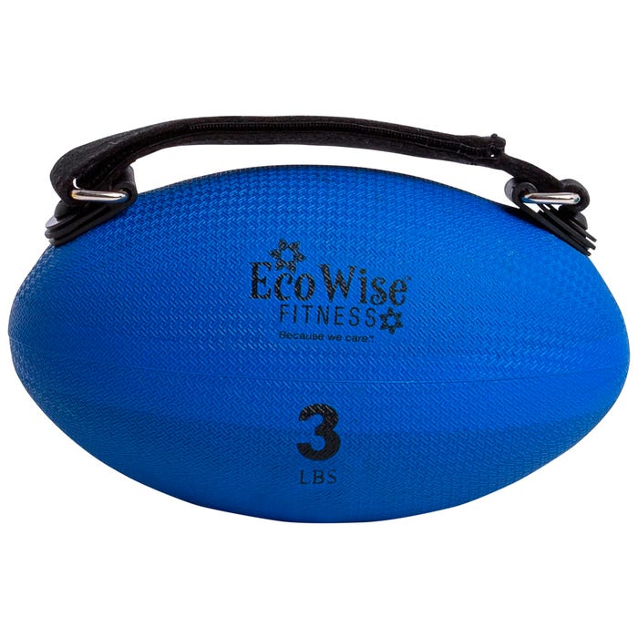 EcoWise Slim Weight Ball, 3 Pounds, Blue Dahlia
