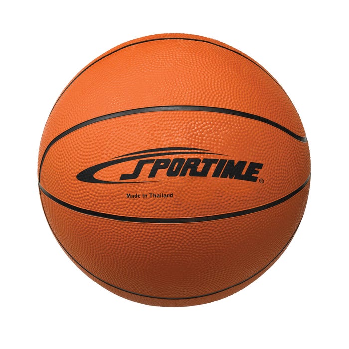 Sportime Rubber Basketball, Junior, Size 5, Orange