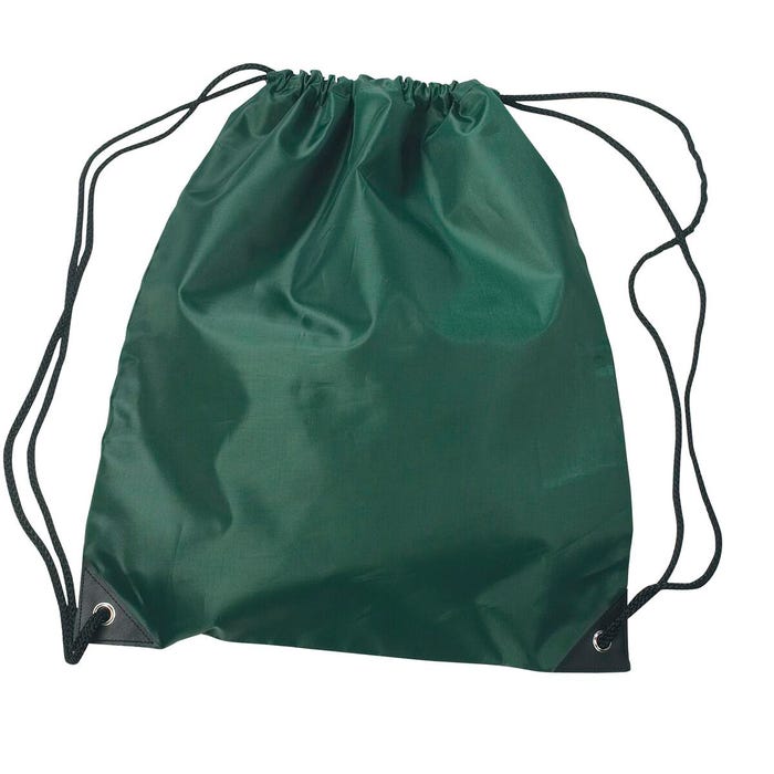 Drawstring Sports Backpack, Forest Green