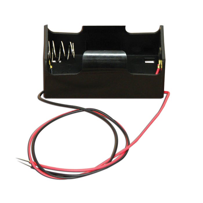 Plastic Battery Holder, Single 9 Volt