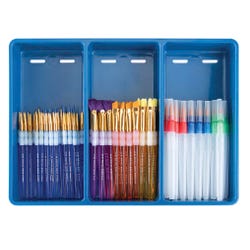 Royal & Langnickel Big Kid's Choice Classroom Specialty Brushes, Assorted Brush Types, Assorted Sizes, Set of 90 409342