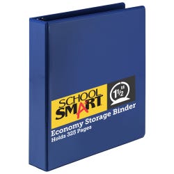 Image for School Smart Round Ring Binder, Polypropylene, 1-1/2 Inches, Blue from School Specialty