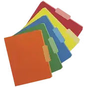 School Smart Colored File Folders Two-Tone