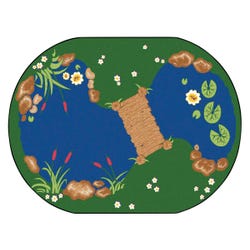 Carpets for Kids Premium The Pond Carpet, Oval 4002350