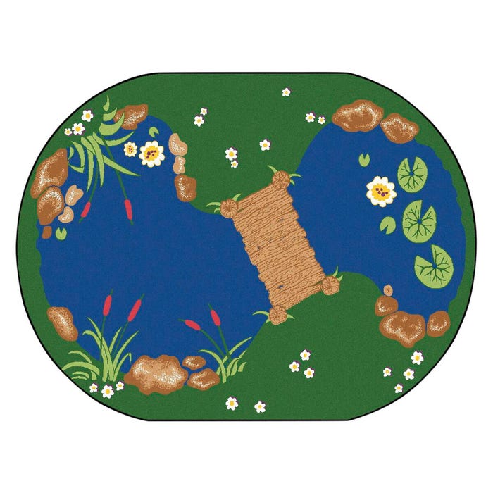 Carpets for Kids Premium The Pond Carpet, Oval