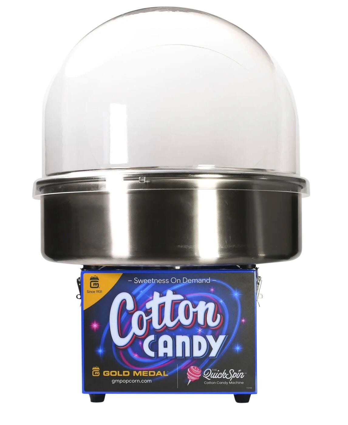 The QuickSpin Single Serve Cotton Candy Machine, 20 Inch Pan Size 2150909