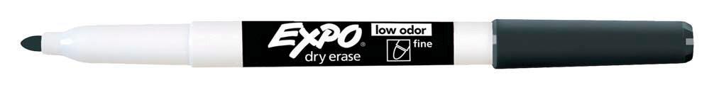 Image for EXPO Low Odor Dry Erase Marker, Fine Tip, Black from School Specialty