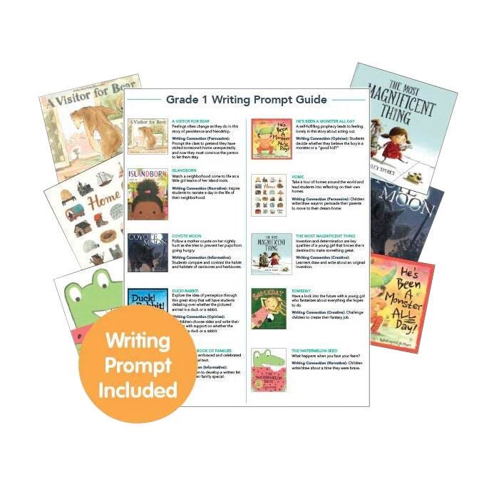 Achieve It! Read-Aloud Books with Writing Connector Prompts, Grade 1, Set of 11