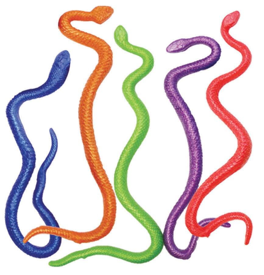 Play Visions Snake Stretchy Fidgets, Assorted Colors, Set of 5, Item Number 1378963