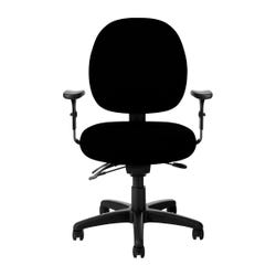 Office Master PA57/KR21 Low Back Executive Task Chair, 25 x 21-1/8 x 43 Inches, Black