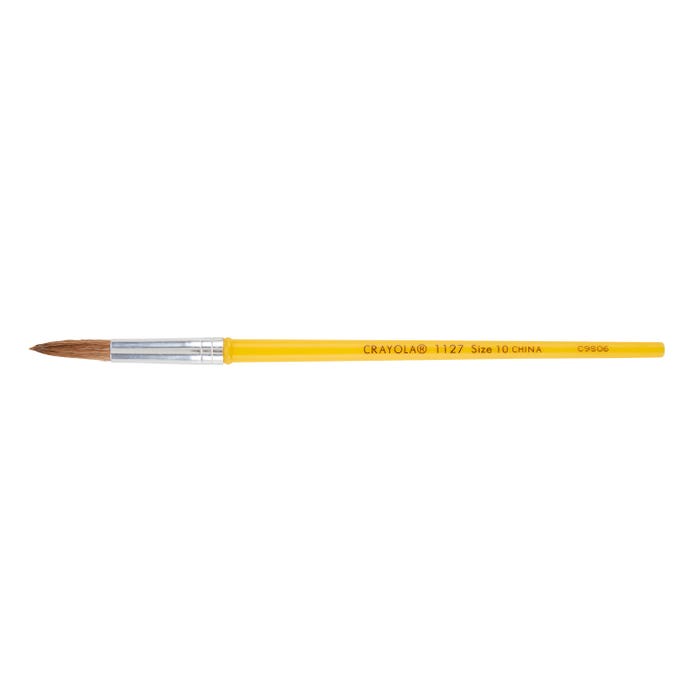 Crayola Camel Hair Watercolor Brush, Plastic Handle, Size 10