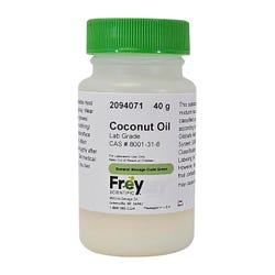 Frey Scientific Coconut Oil, Lab Grade, 40 Grams