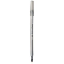 BIC Round Stic Xtra Life Ballpoint Pen, Medium Point, Black, Pack of 12 027465