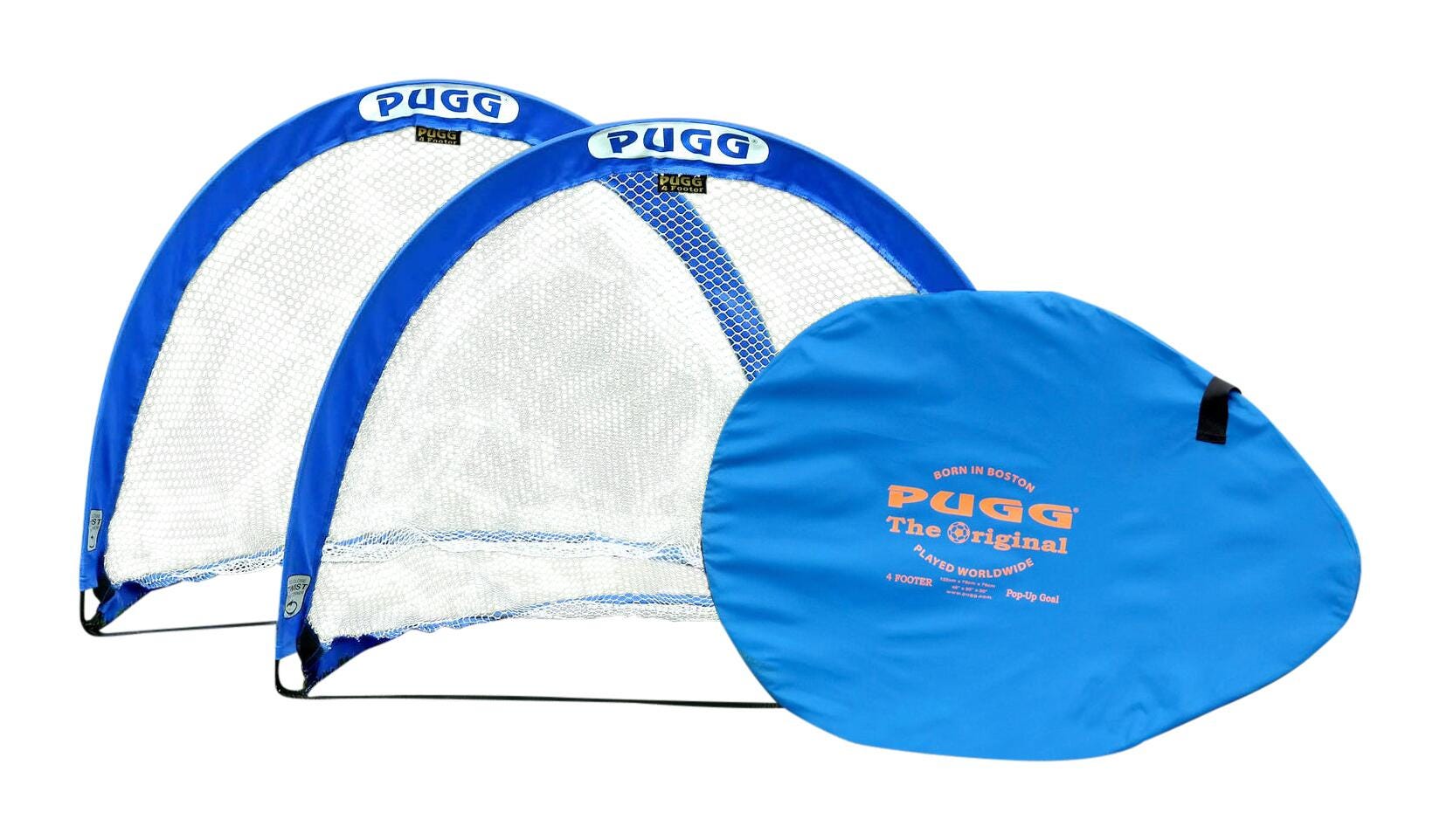 PUGG Micro Net Portable Goal, Blue, Set of 2
