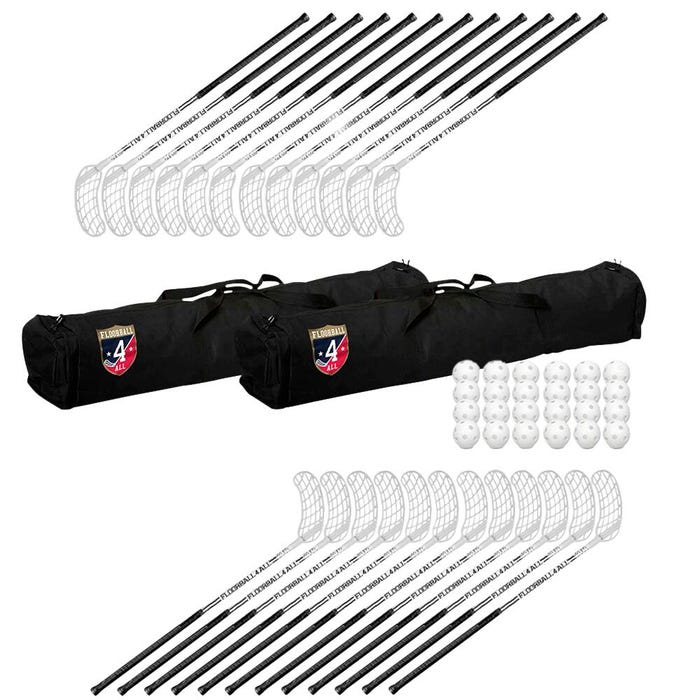 Indoor Floorball Kit, High School, Set of 24