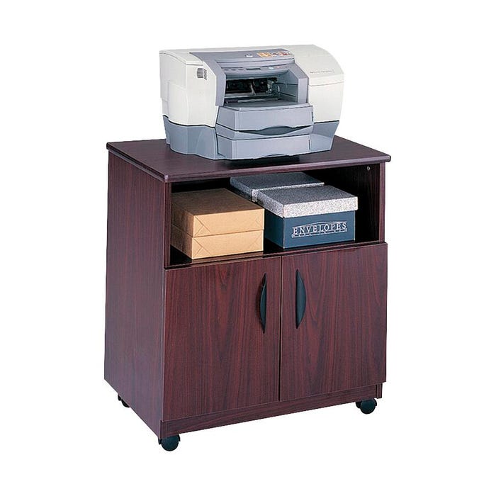Safco Mobile Machine Stand, Mahogany, 200 lbs
