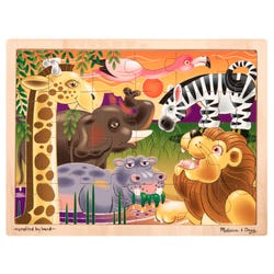 Melissa & Doug African Plains Wooden Jigsaw Puzzle, 24 Pieces, Item Number 2010573
